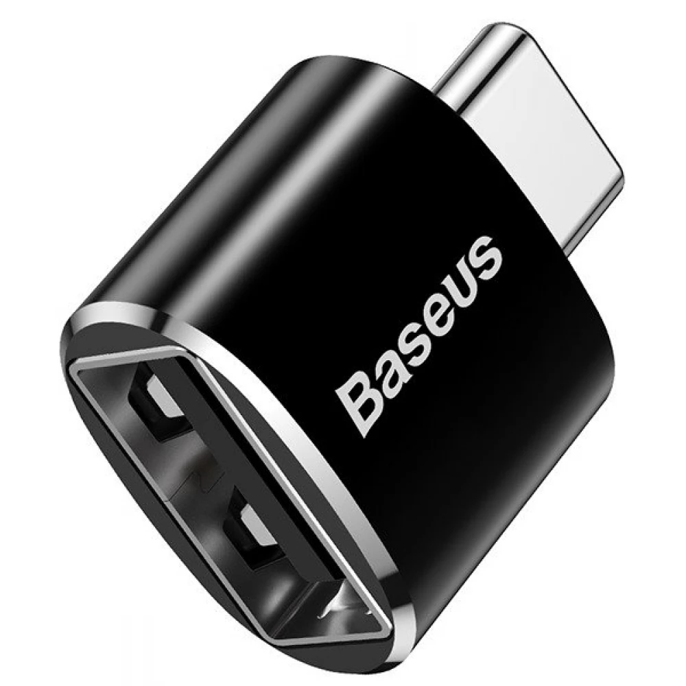 BASEUS USB 2.0 Type C transformator Crno 3cm CATOTG-01