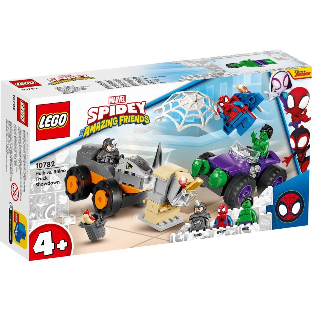 LEGO Marvel Spidey Amazing Friends Hulk vs. Orrszarvú freight car