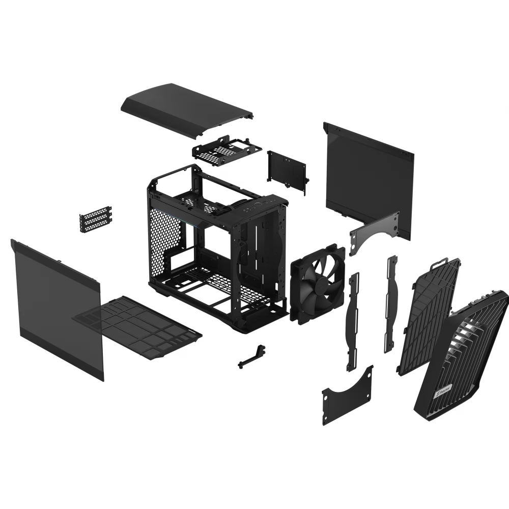 FRACTAL DESIGN Torrent Nano TG Dark Tint black - iPoncomp.com