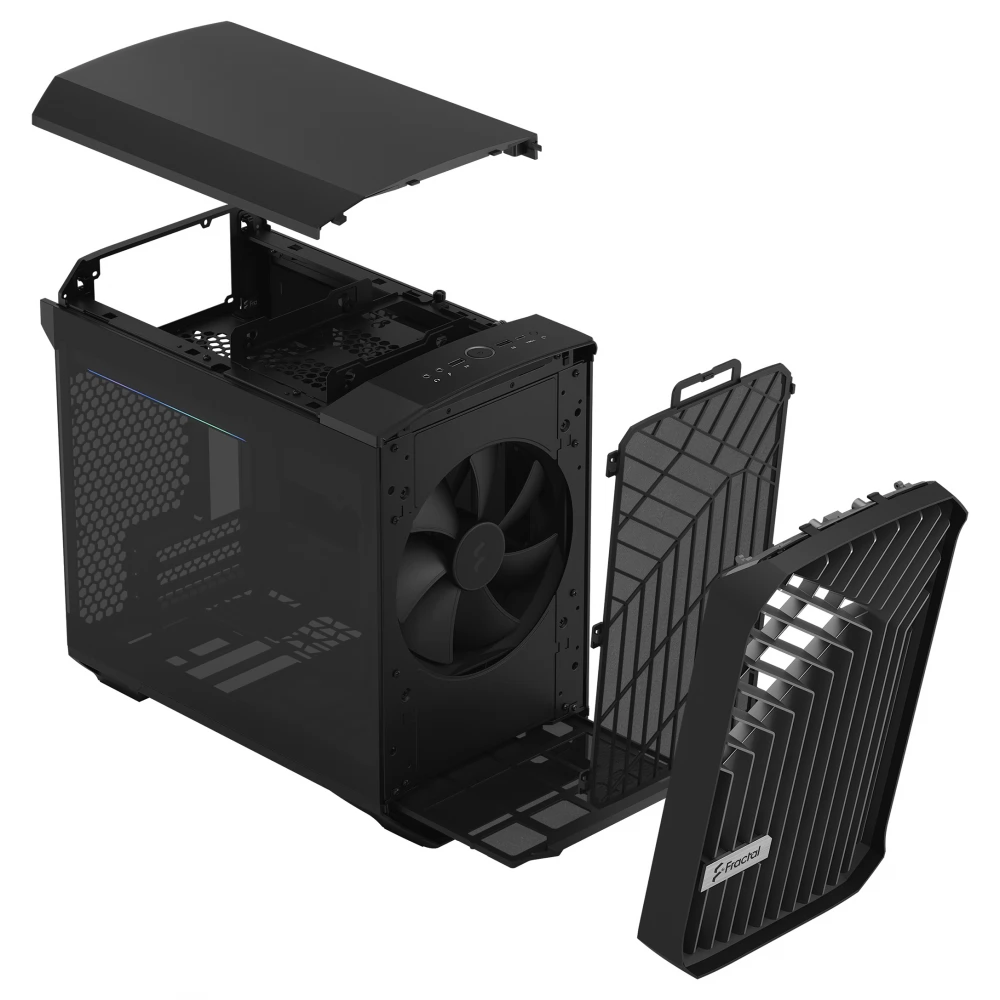 FRACTAL DESIGN Torrent Nano TG Dark Tint black - iPoncomp.com