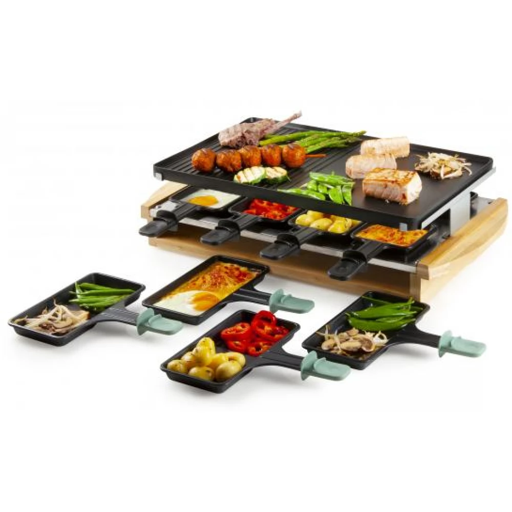 DOMO DO9246G Bamboo Raclette-grill 1200 W fa / black - iPoncomp.com
