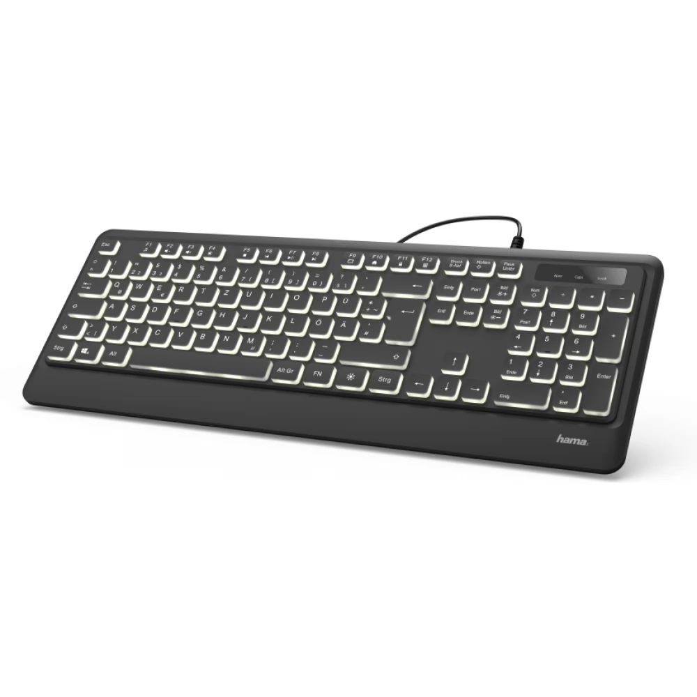 HAMA 182671 KC-550 Backlit keyboard Czech black
