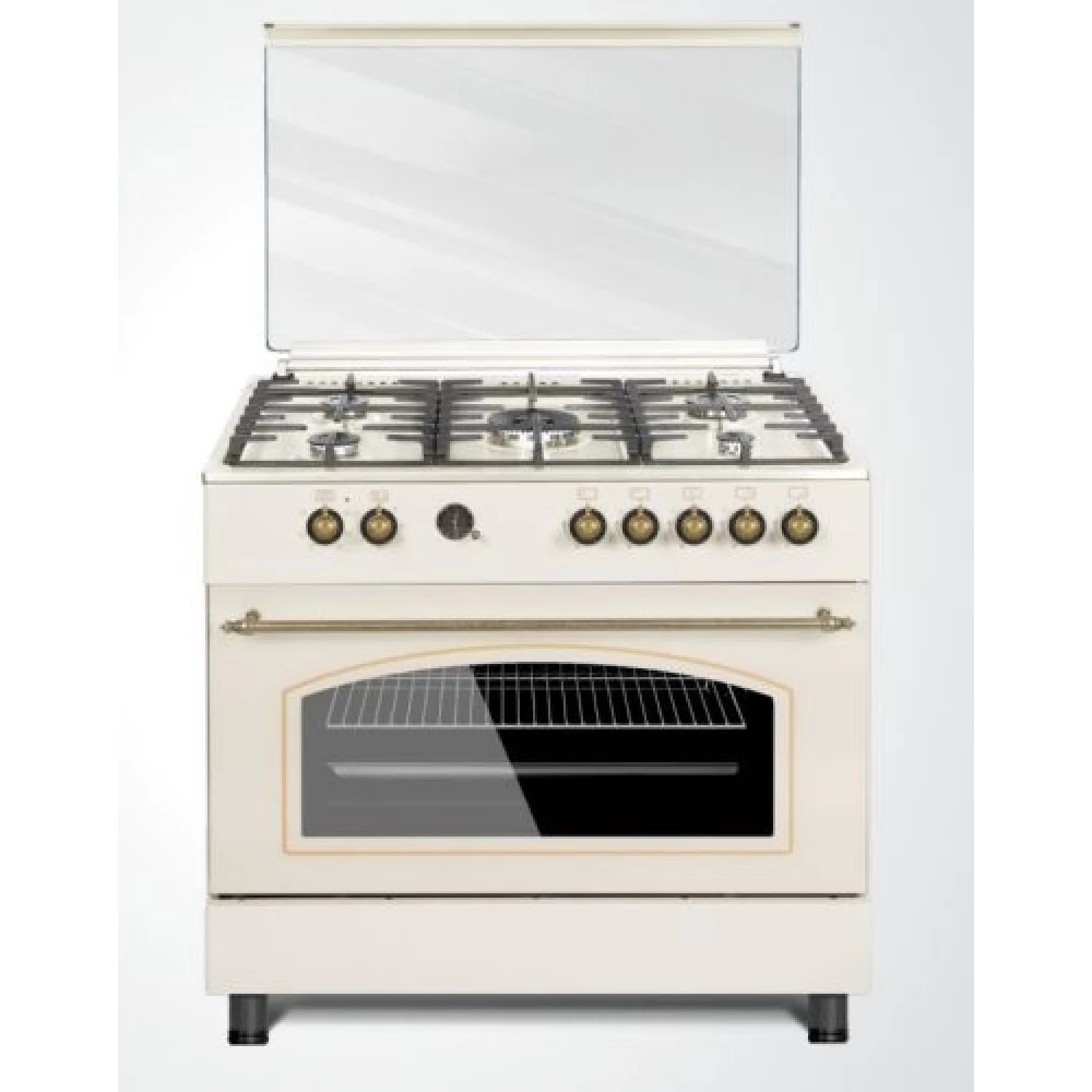 NOVACOOK F9S50E6-HI Exclusive line 90 Retro gáz - elektromos 90x60 bézs