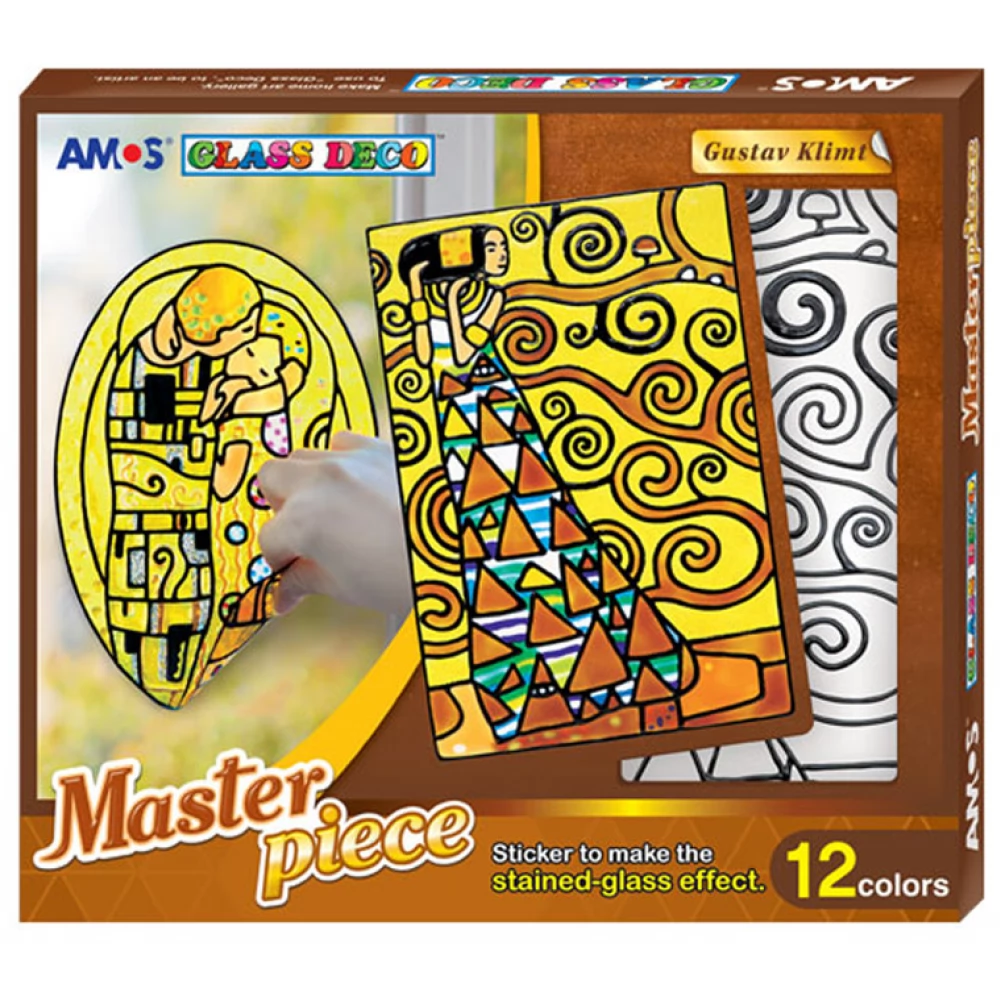 AMOS Masterpiece Klimt üvegmatricafesték stock