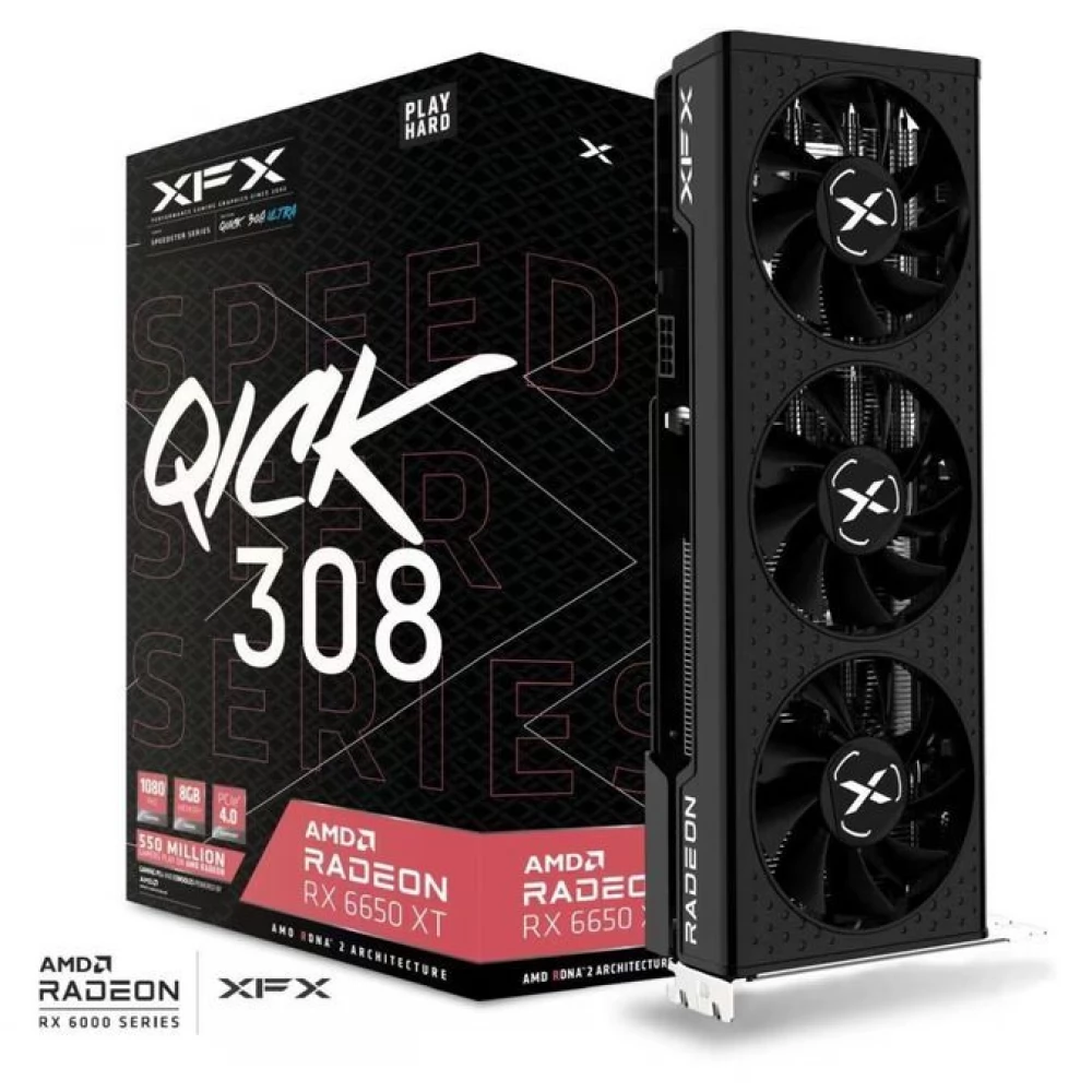 XFX Radeon RX 6650 XT 8GB GDDR6 Speedster QICK 308 PCIE