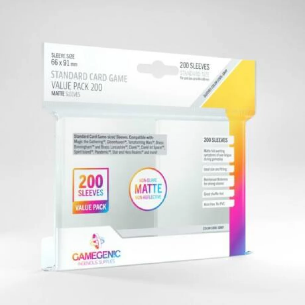 GAMEGENIC Value Pack Standard Matte Sleeves 64x89 mm (200 darab/csomag)