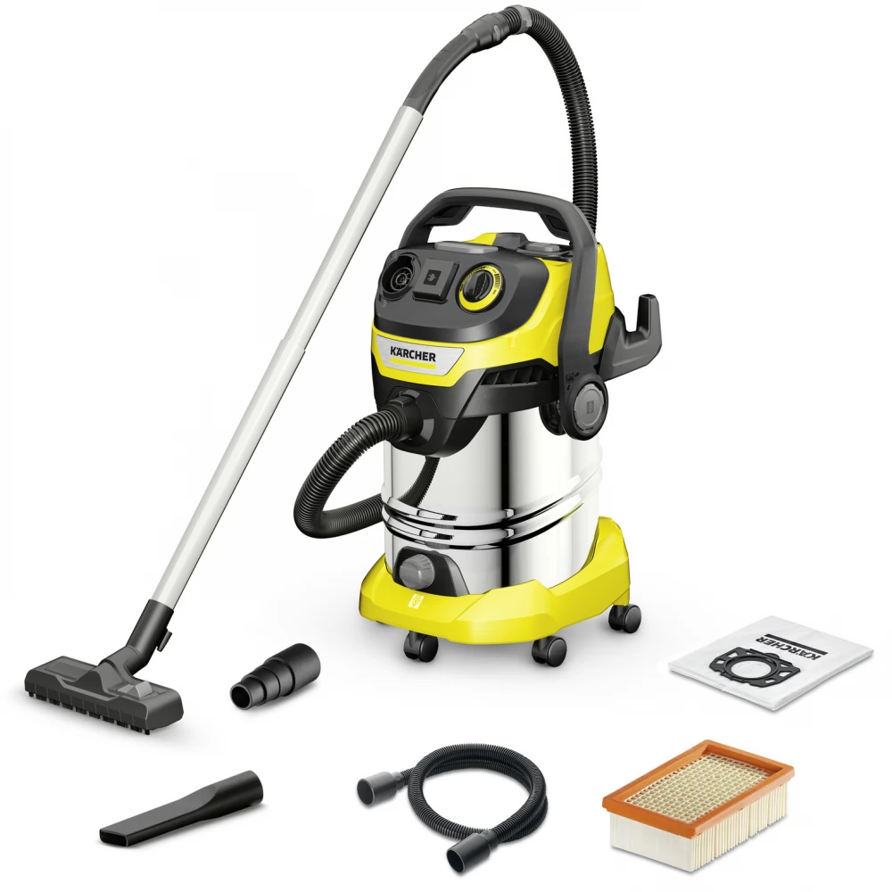 KARCHER 1.628-360.0 WD 6 P S V-30/6/22/T Porszívó nedves / száraz sárga / rozsdamentes acél