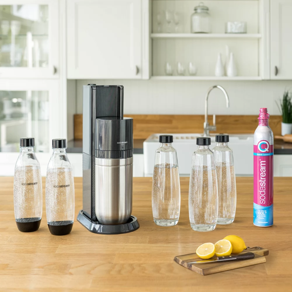SODASTREAM Duo Titan 1+1 Szódagép(Üvegpalack / plastic bottle / CO2 patron)