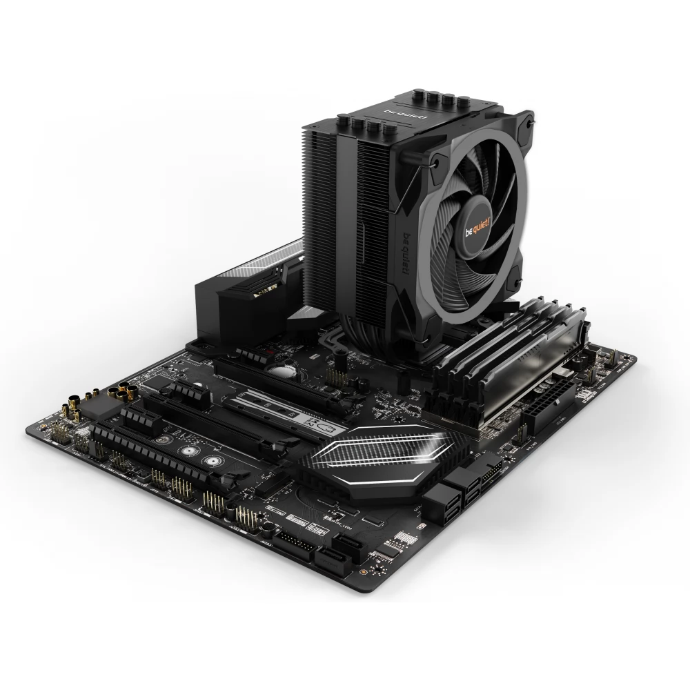 thumbnail image 2 of Be Quiet! Pure Rock Slim 2 CPU Air Cooler – 80mm Fan For Intel/AMD (LGA 1700, 1200, AM5) 2 of 6