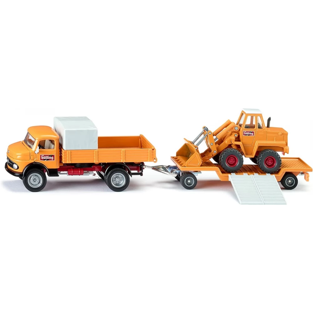 SIKU SUPER Mercedes-Benz 710 truck Kramer 411 loader - iPoncomp.com