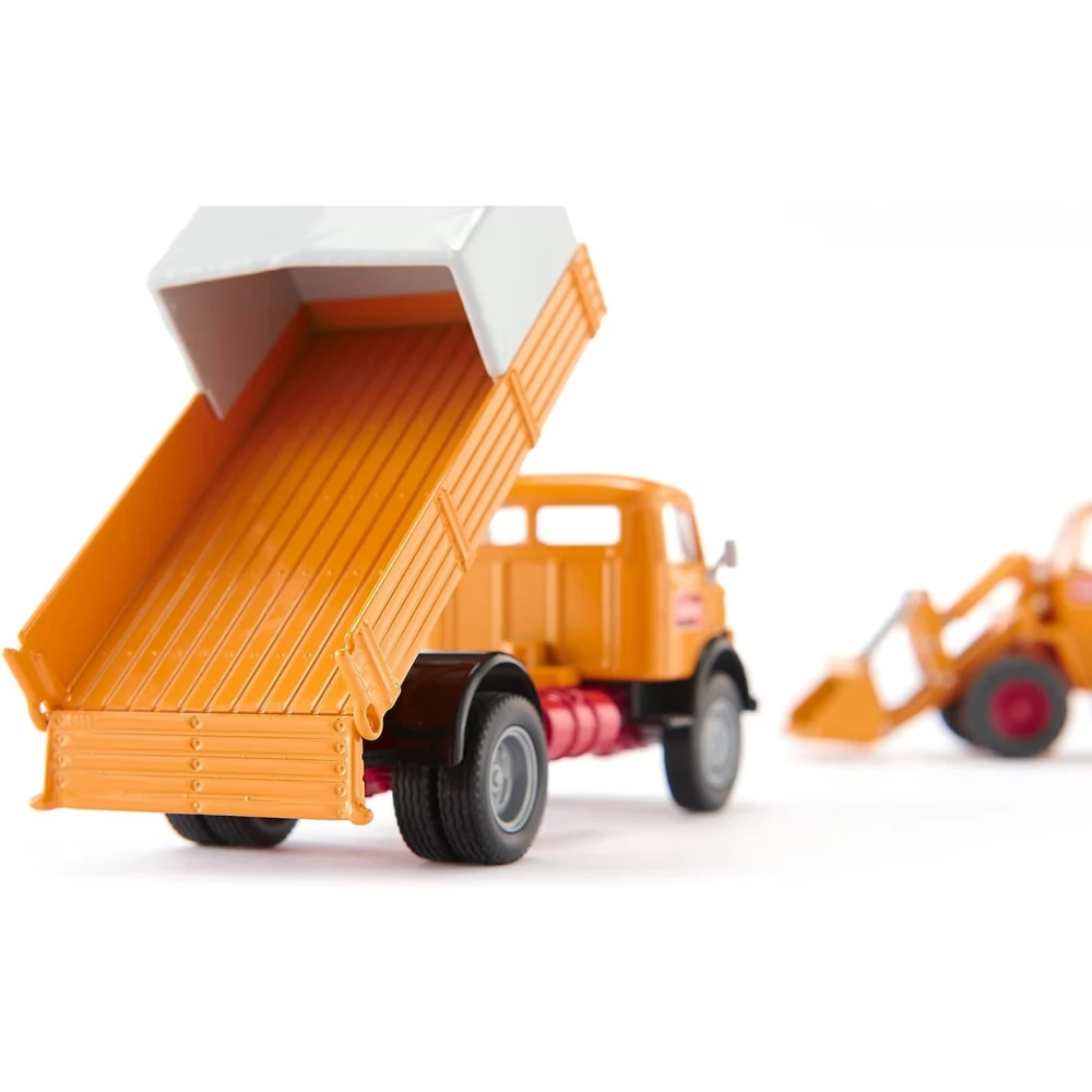 SIKU SUPER Mercedes-Benz 710 truck Kramer 411 loader - iPoncomp.com
