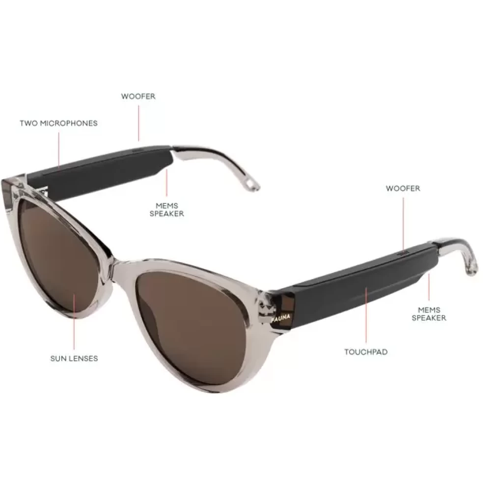 FAUNA Audio glass female Fabula Crystal Brown - iPoncomp.com