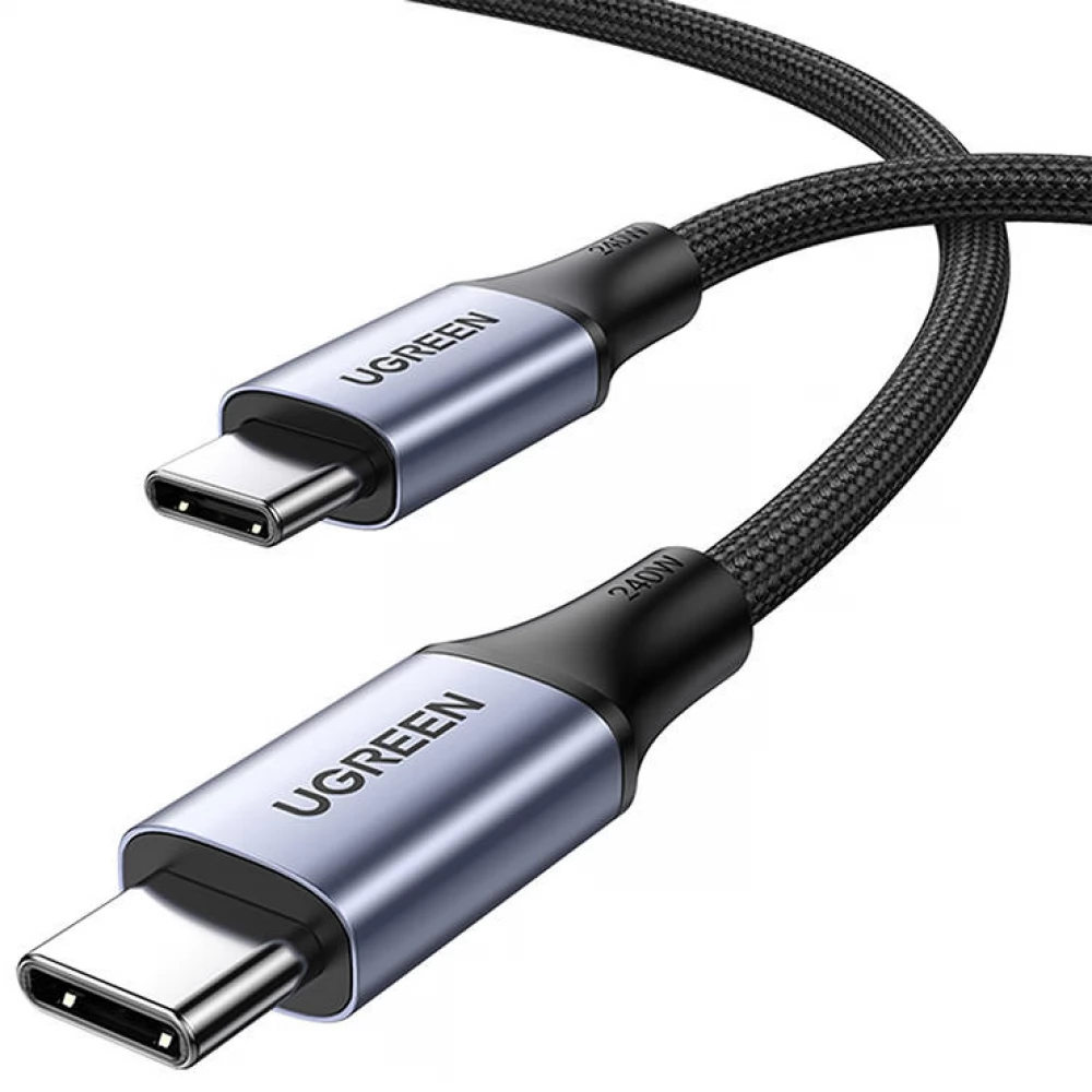UGREEN USB 2.0 Type C Összekötő Fekete 2m 90440
