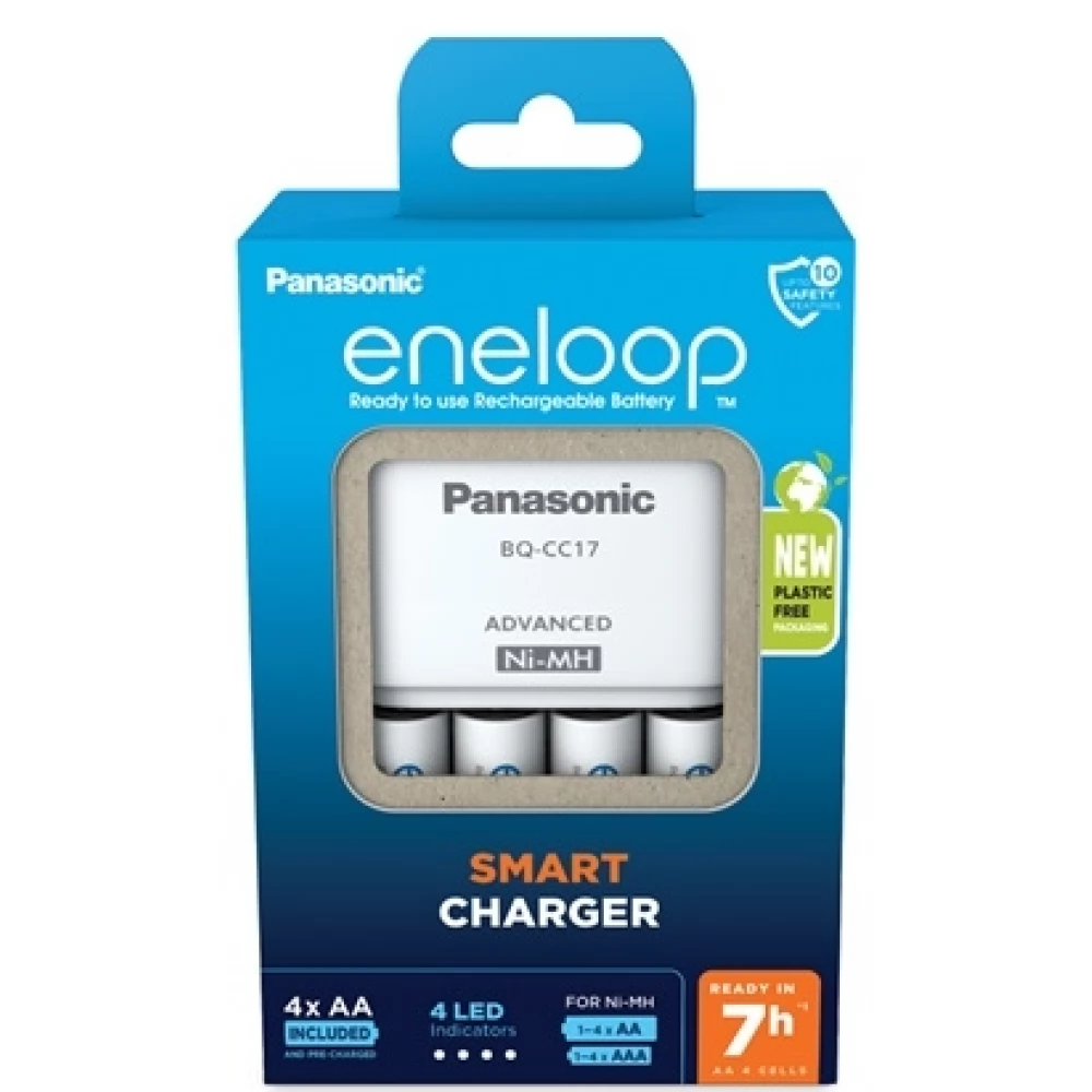 PANASONIC KKJ17MCC40E Advanced töltő + eneloop ceruza akkumulátor (AA) 2000mAh 4db