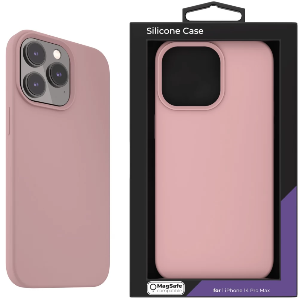 NEXT ONE Silicon MagSafe toc iPhone 14 Pro Max ballet roz