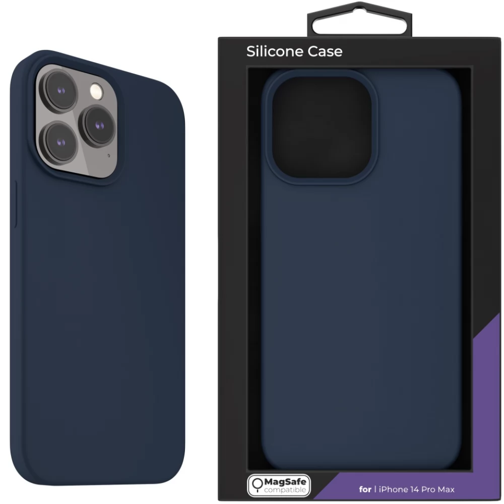 NEXT ONE Silicon MagSafe toc iPhone 14 Pro Max Royal albastru