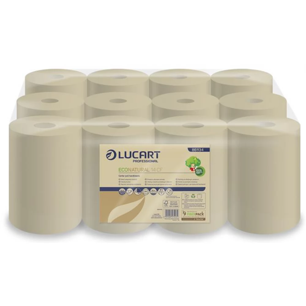 LUCART EcoNatural 14 CF Towel wound 2 ply havanna brown