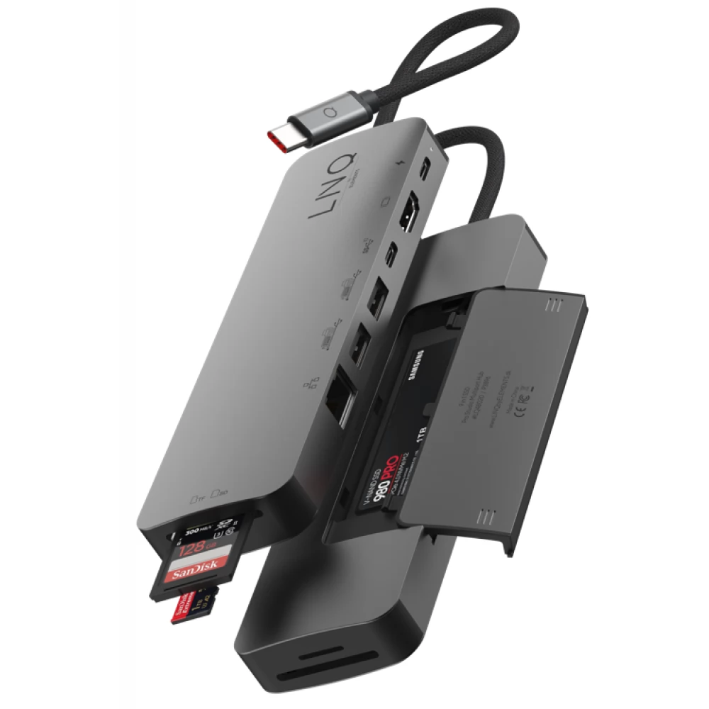 LINQ Pro Studio USB-C 10Gbps Multiport Hub with PD - iPon.hu