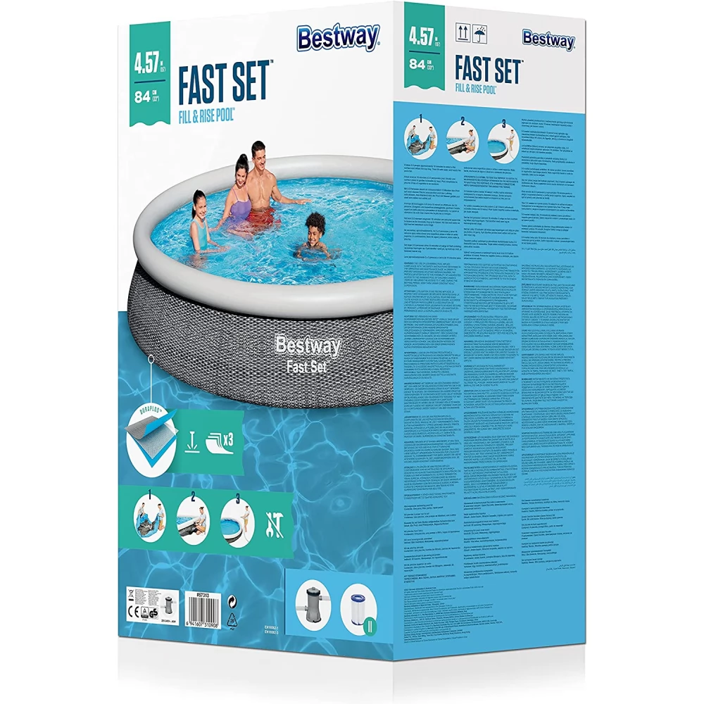 BESTWAY 57313 Fast Set felfújható medence szett 457 x 84 cm - iPon.hu