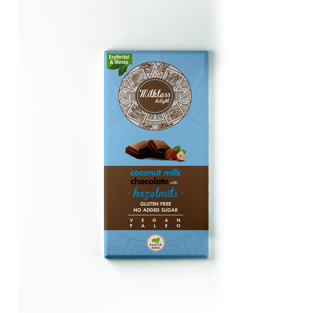 Health Market paleo milkless delight csokoládé mogyorós 80 g