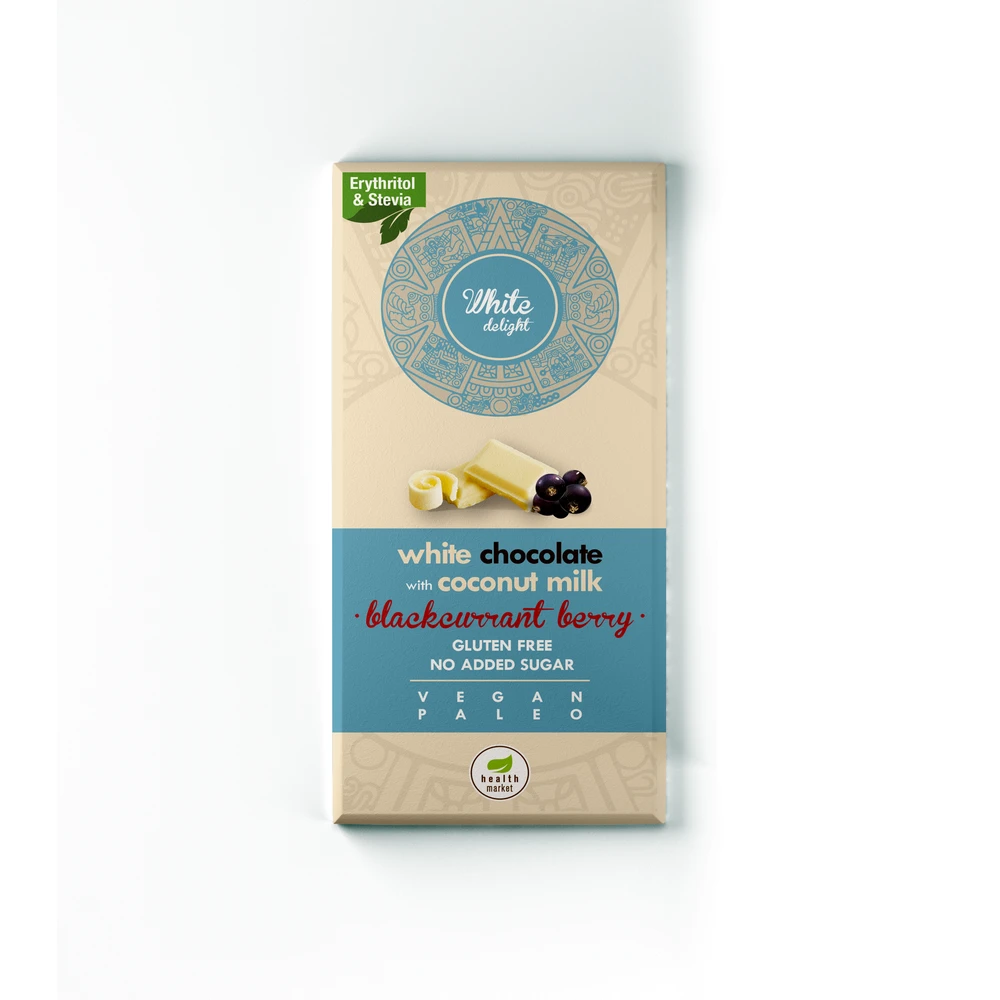 Health Market paleo white delight fehér tábla feketeribizlivel 80 g