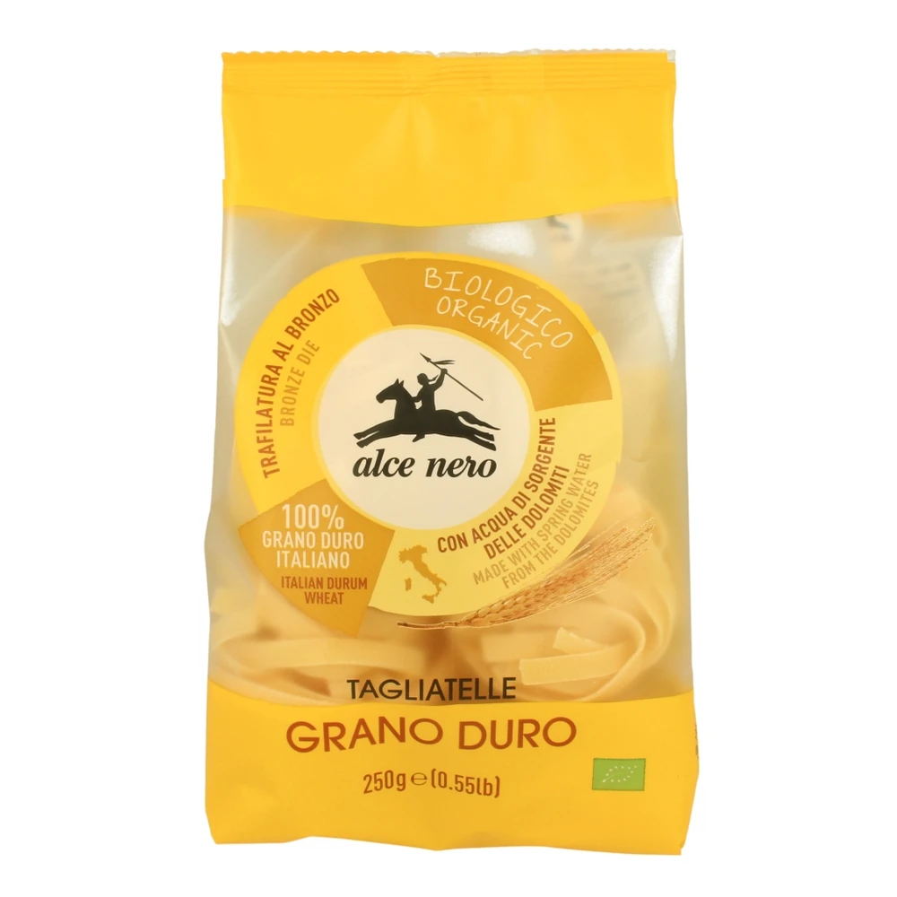 ALCE NERO Bio durum tagliatelle (szélesmetélt) 250 g