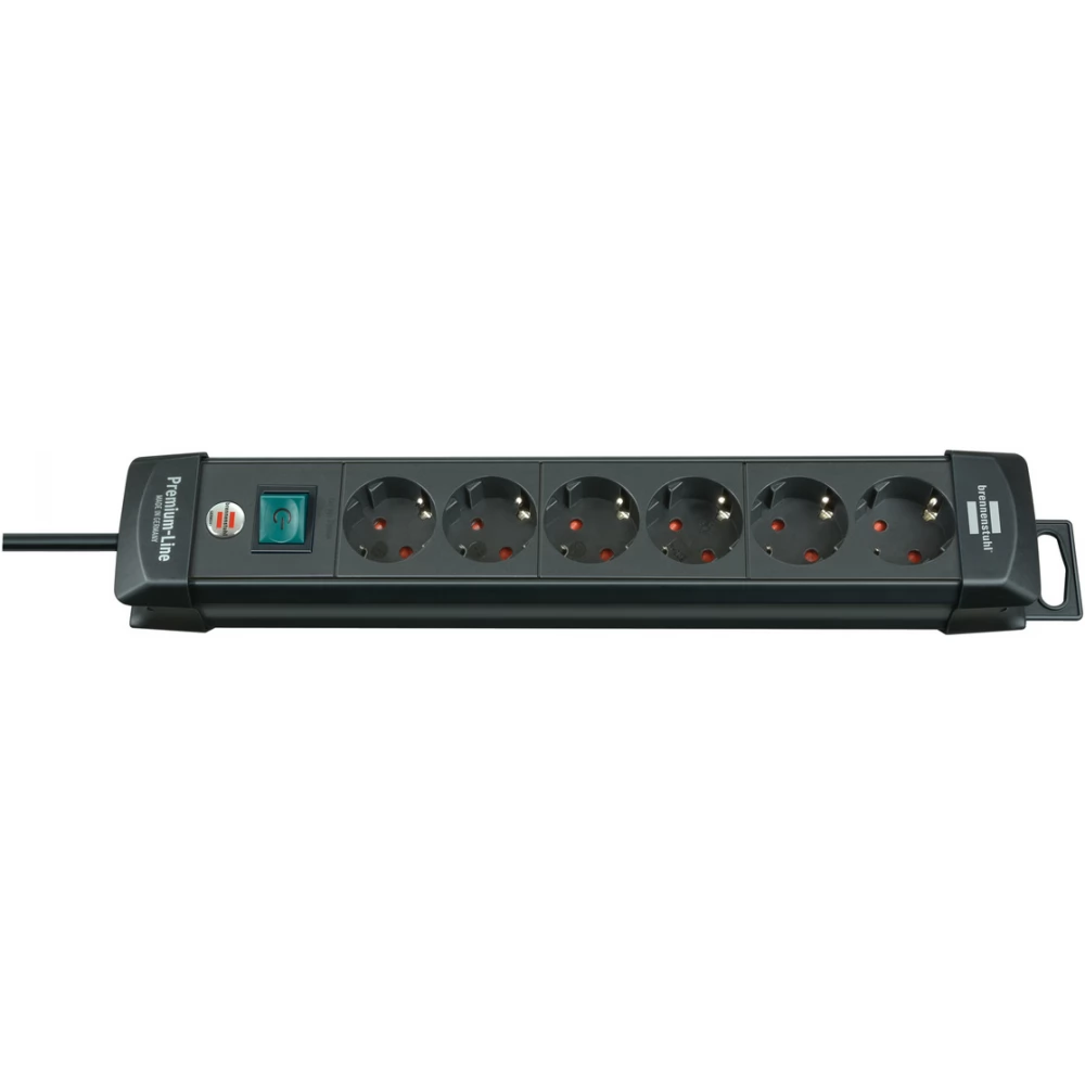 BRENNENSTUHL Premium-Line Splitter 6 outlet 3m black switch