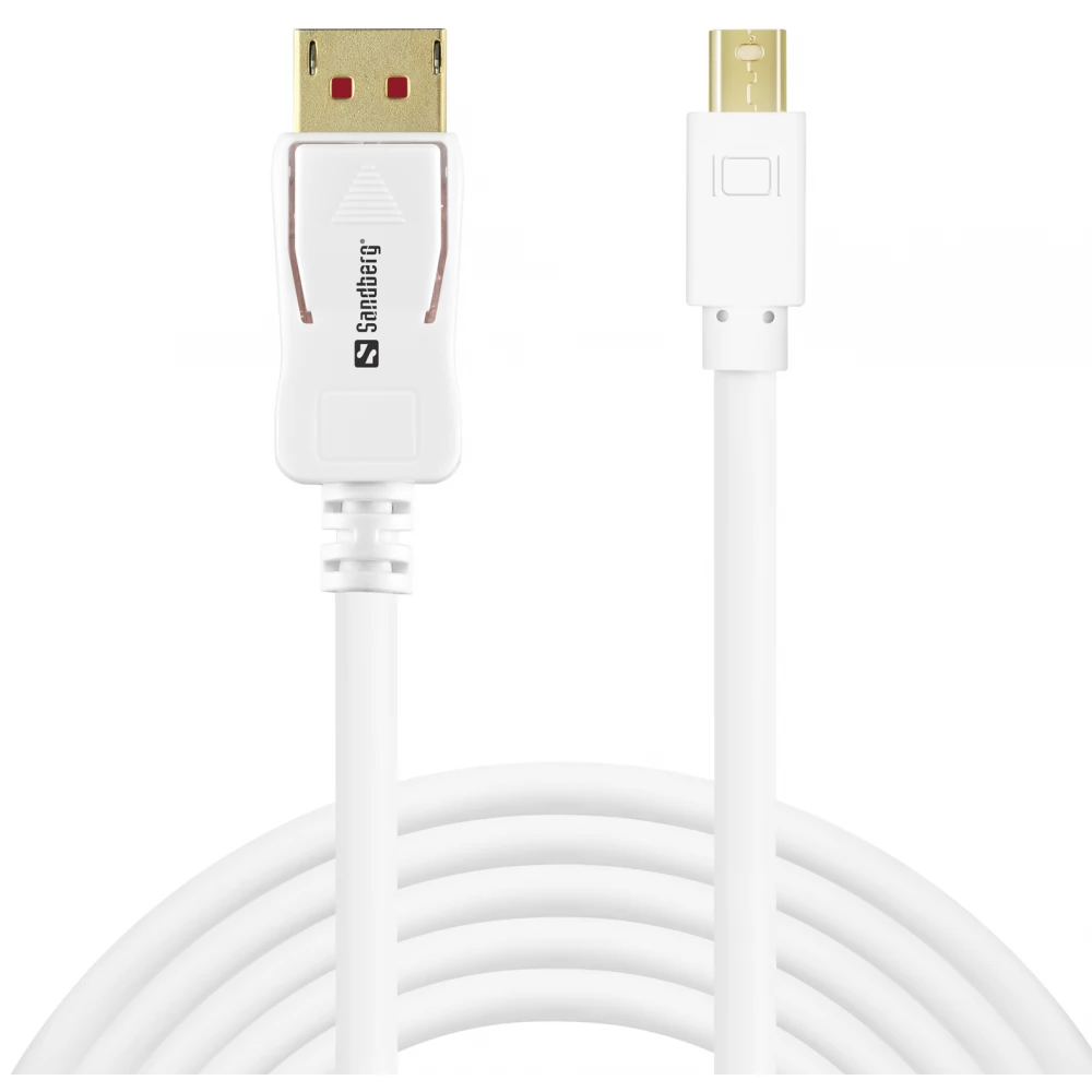 SANDBERG DisplayPort 1.4 Mini DisplayPort Converter White 2m 509-17