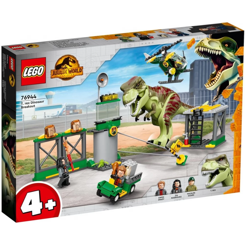 LEGO Jurassic World T-Rex dinosaur escape 76944 - iPoncomp.com