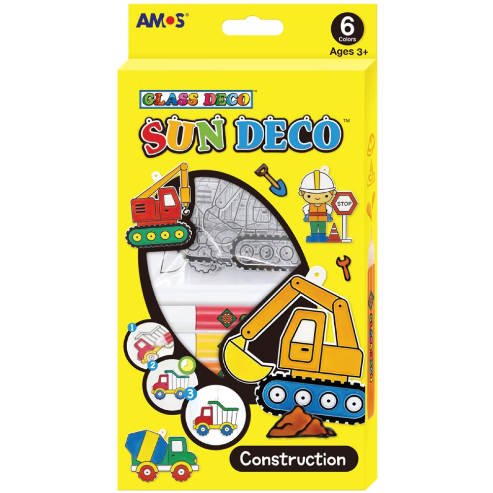 AMOS Sun Deco glass sticker stock - Implements 6 pieces