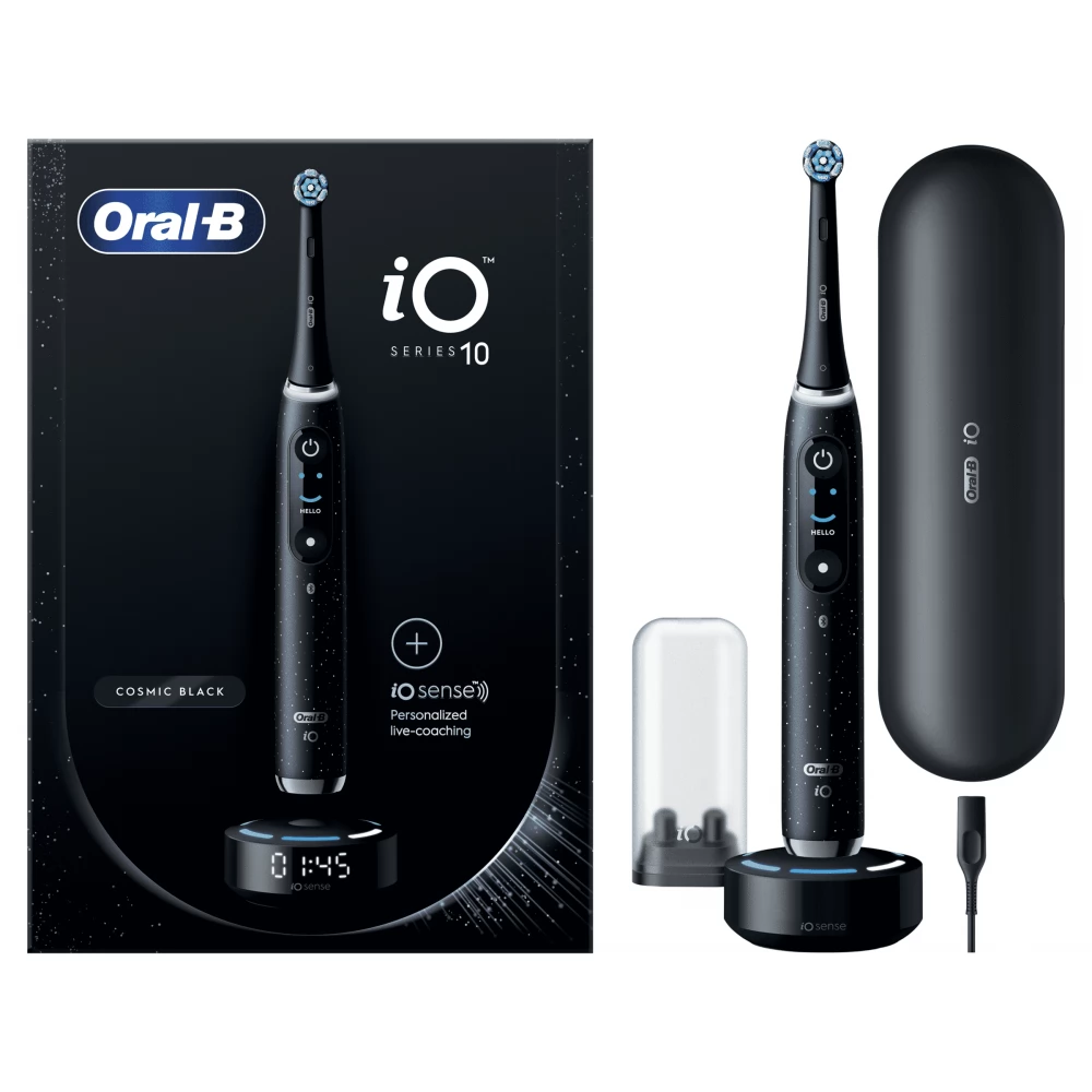ORAL-B iO 10 Electronic toothbrush matt + charging stand + travel pouch black