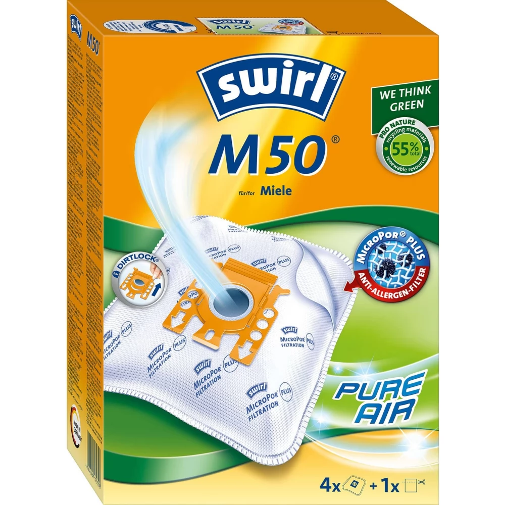 SWIRL 179398 M50 MicroPor Plus 4 pcs dust 1 pcs filter