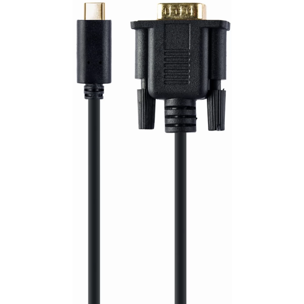 GEMBIRD USB 3.0 Type C VGA/D-Sub transformator Crno 15cm A-CM-VGAM-01