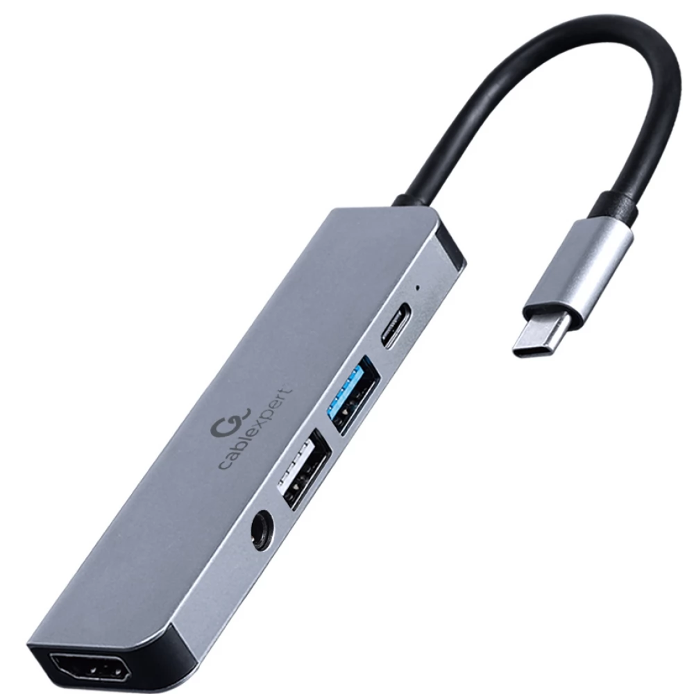 GEMBIRD USB Type-C 5-in-1 multi-port adapter