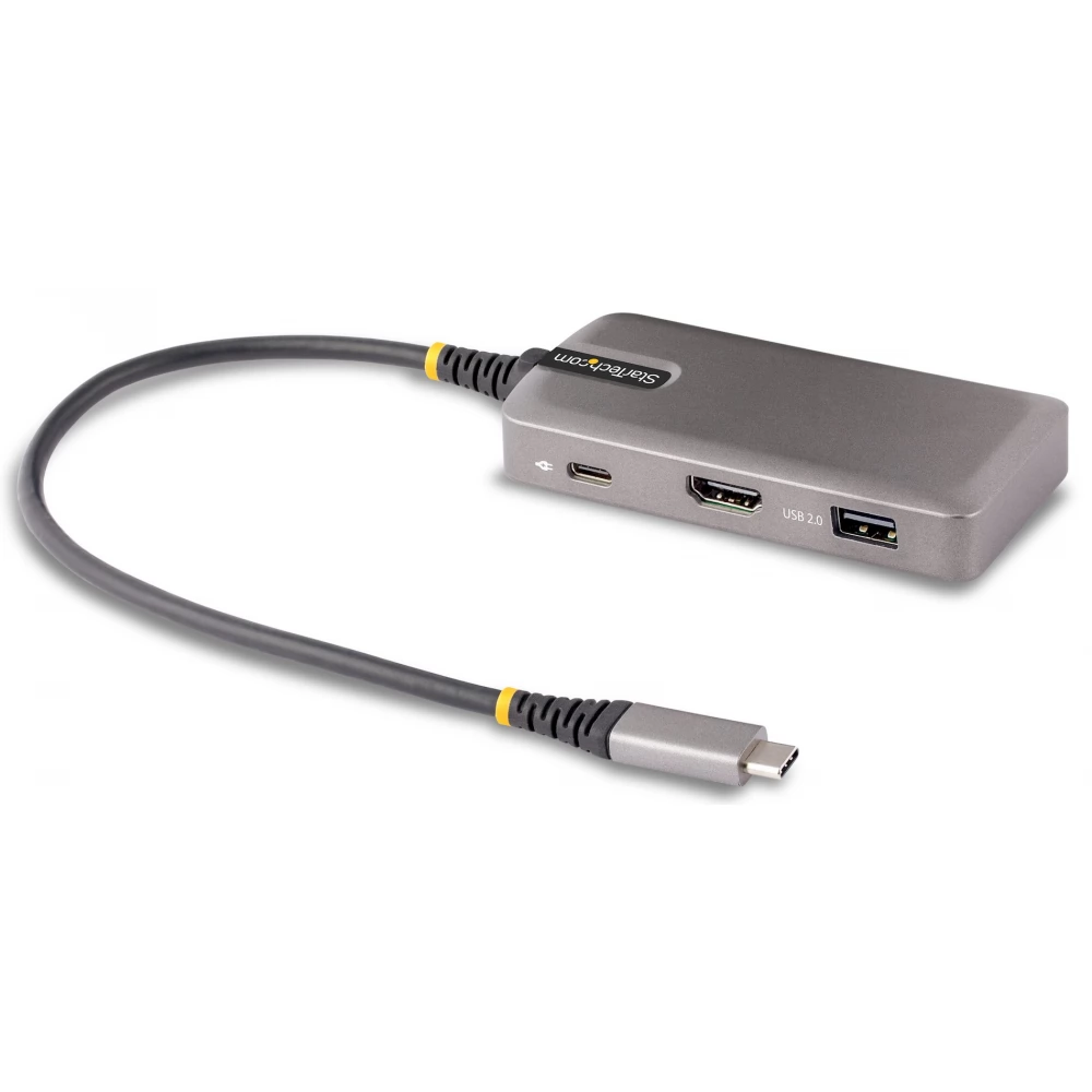 STARTECH USB-C Multiport Adapter - 4K 60Hz HDMI w/HDR - 3-Port USB Hub - 100W Power Delivery Pass-Through