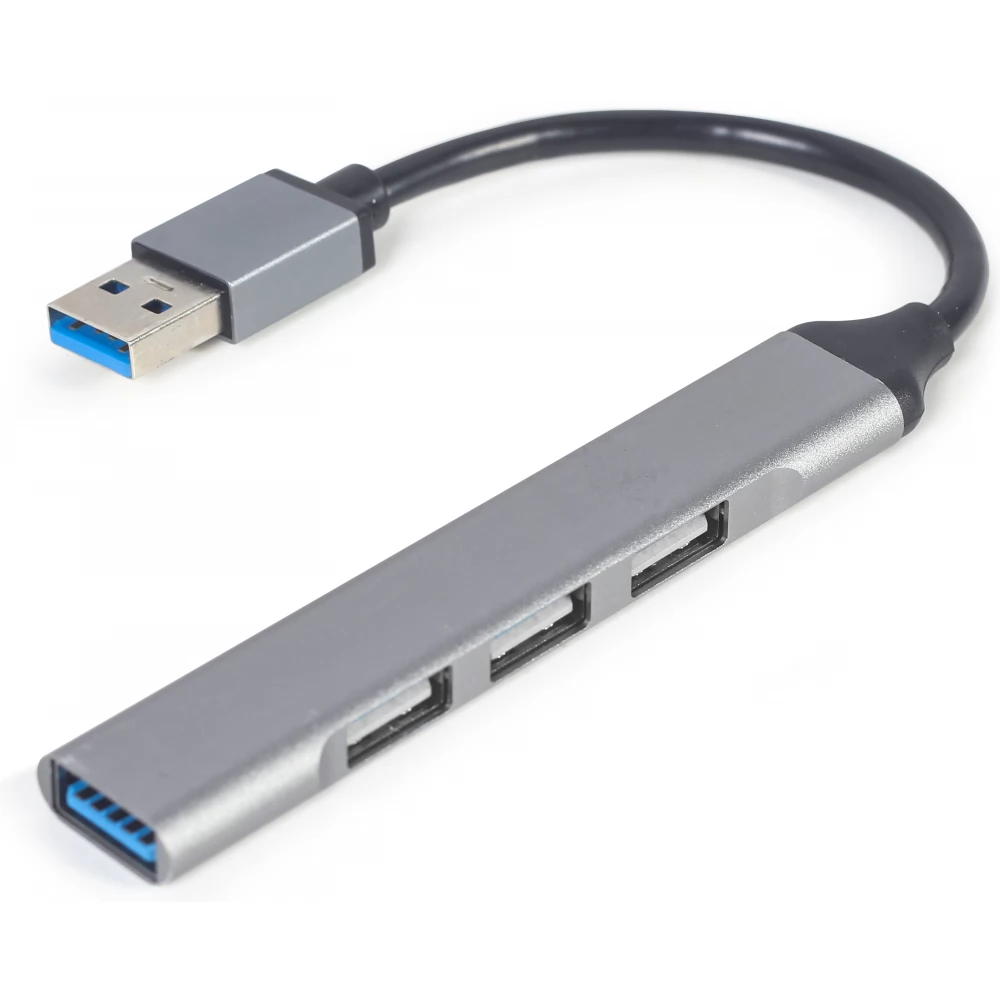 GEMBIRD 4-port USB hub (USB3 x 1 port USB2 x 3 ports) argint
