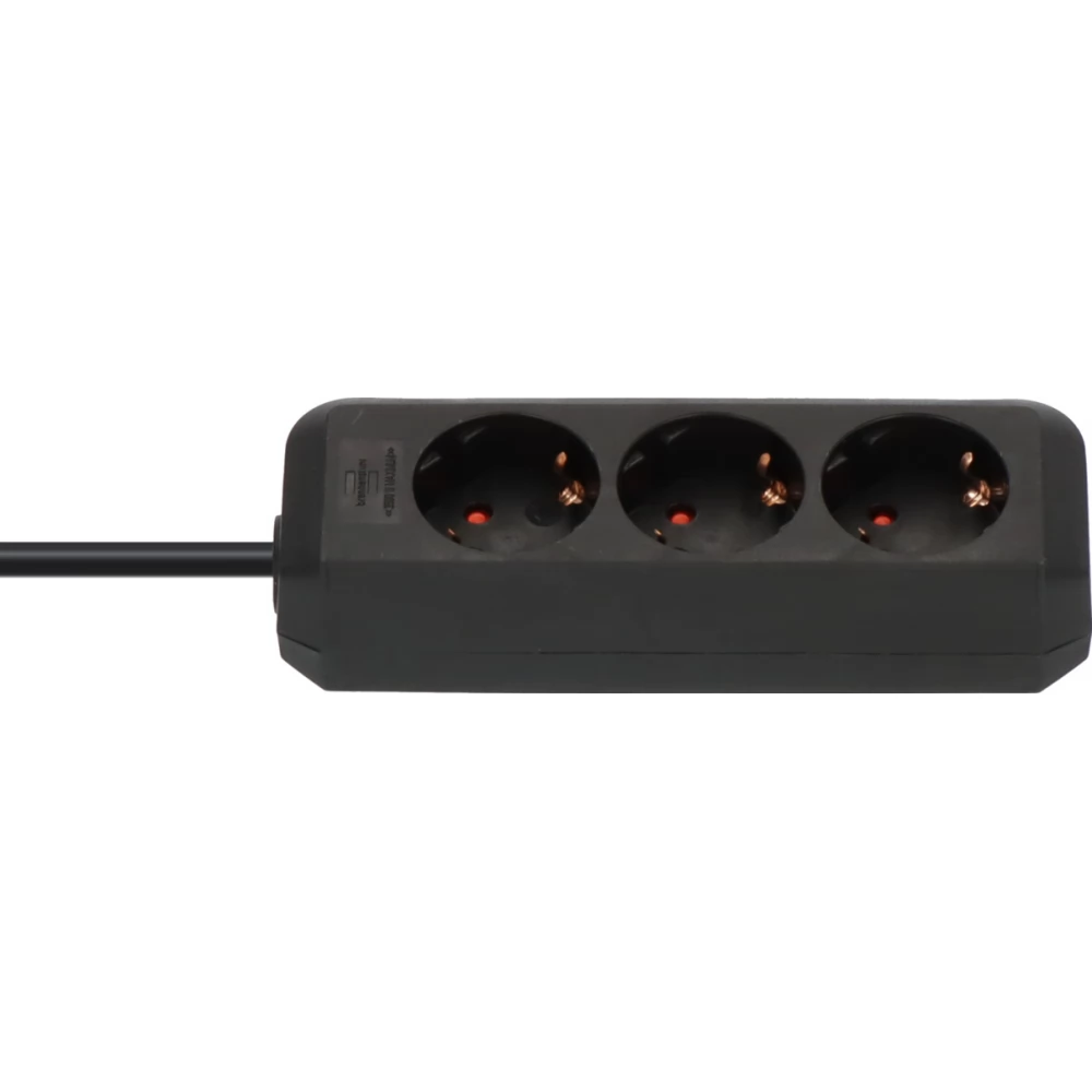 BRENNENSTUHL Eco-Line 230V Splitter 3 outlet 1.5m black