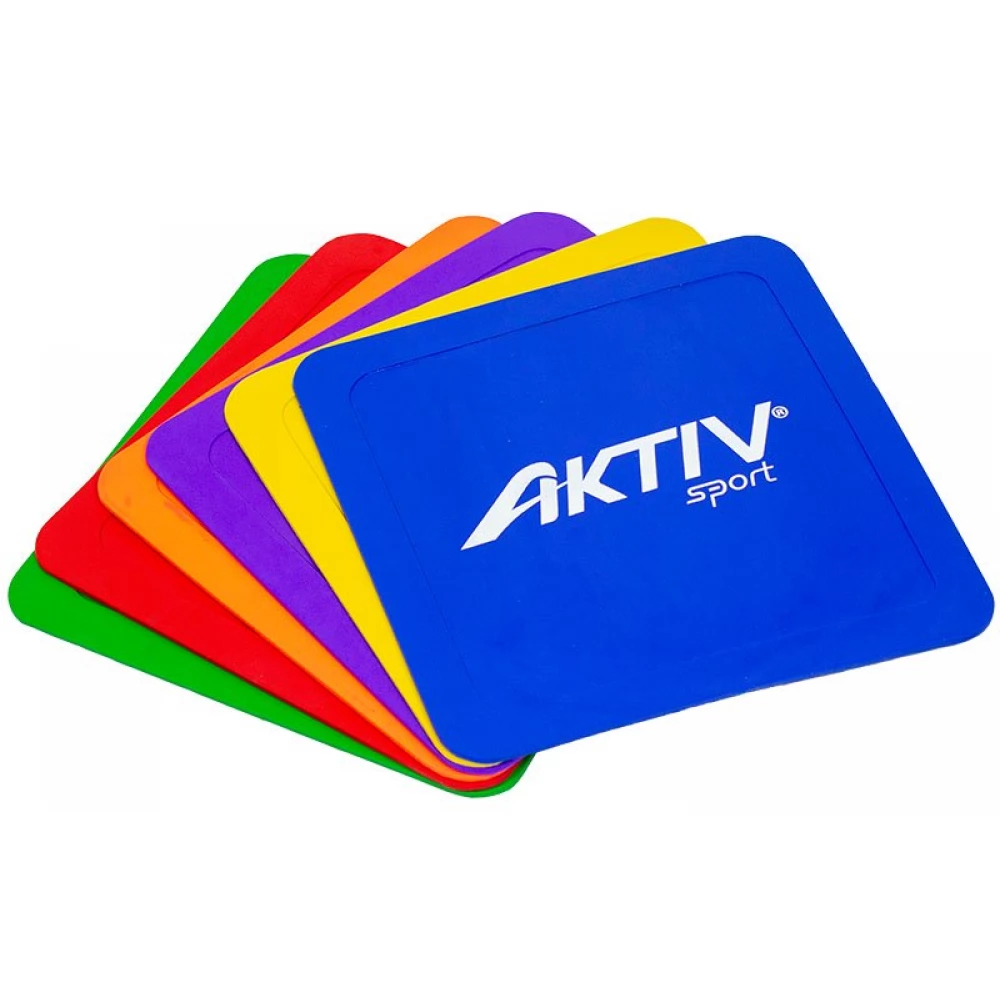 AKTIVSPORT Négyzet form padlójelölő set 6 pieces