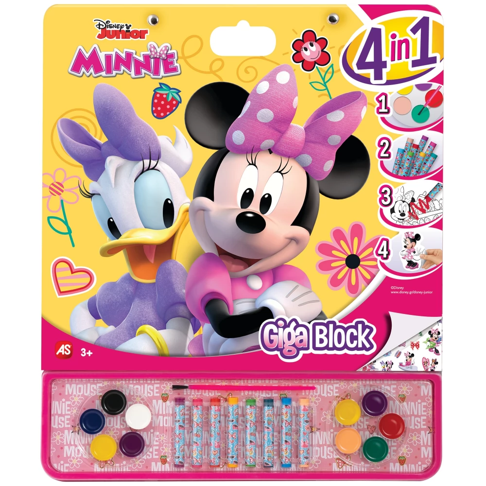 AS CRAFT Giga színező készlet 4 az 1-ben - Disney Minnie egér