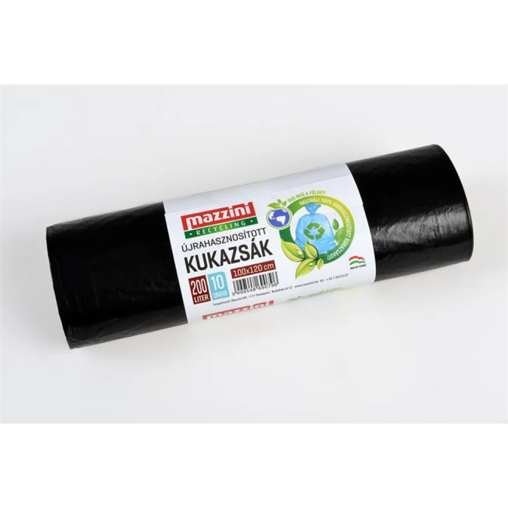 MAZZINI 104100 Újrahasznosított szemeteszsák 200L 10 db
