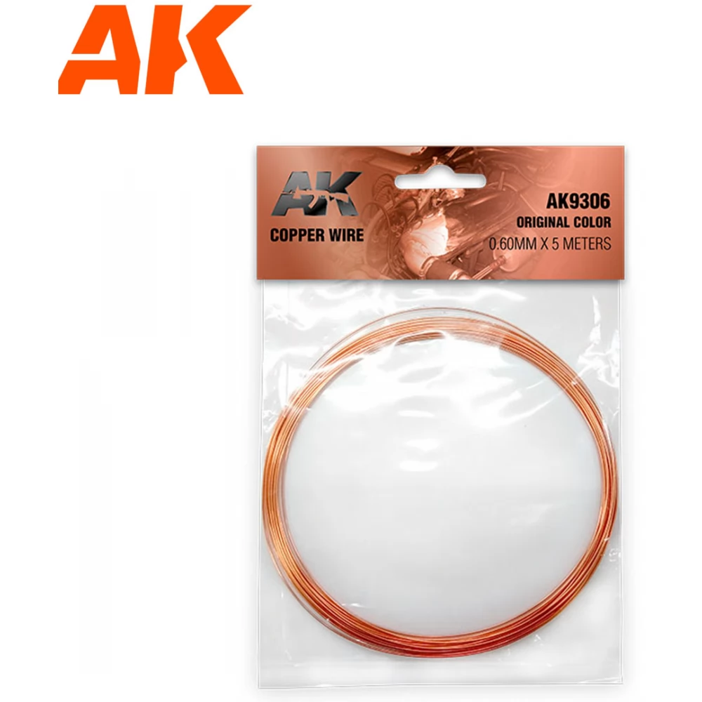 AK INTERACTIVE Réz vezeték modellezési célokra 0.6x500cm
