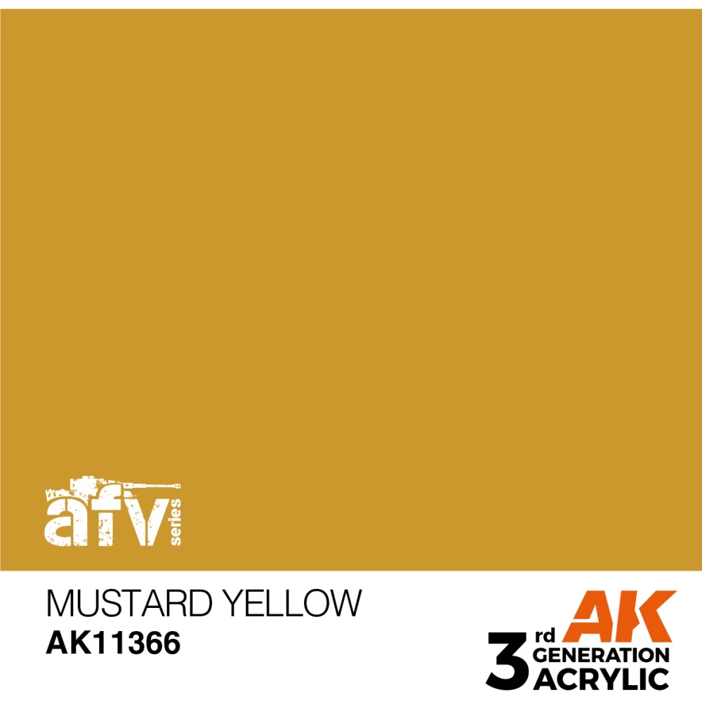 AK INTERACTIVE AFV Mustard Yellow mustard yellow acrylic paint 17ml