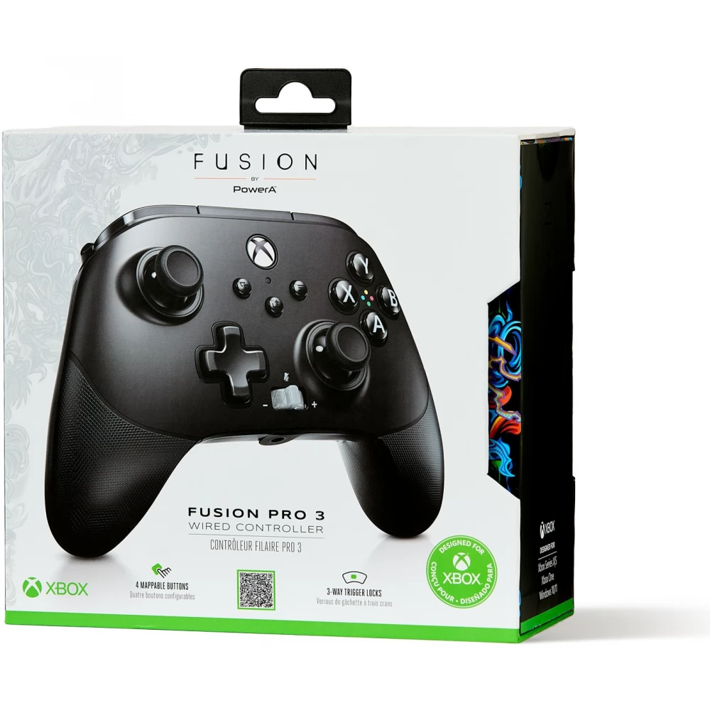 thumbnail image 2 of PowerA Fusion Pro 3 Wired Controller – Midnight Shadow, Mappable Buttons, Xbox/PC 2 of 3