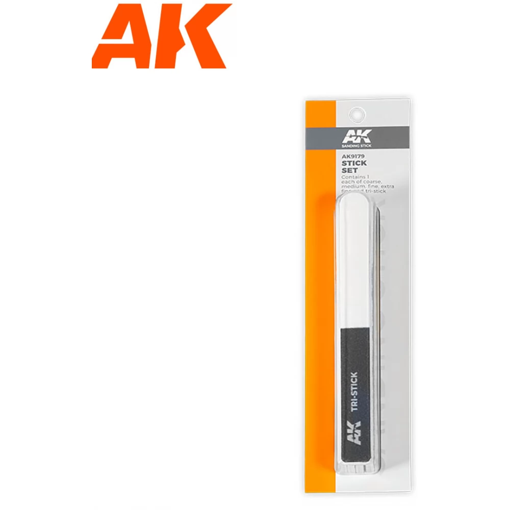 AK INTERACTIVE Sanding Stick Set csiszolópálca készlet modellezési célokra 5 darabos