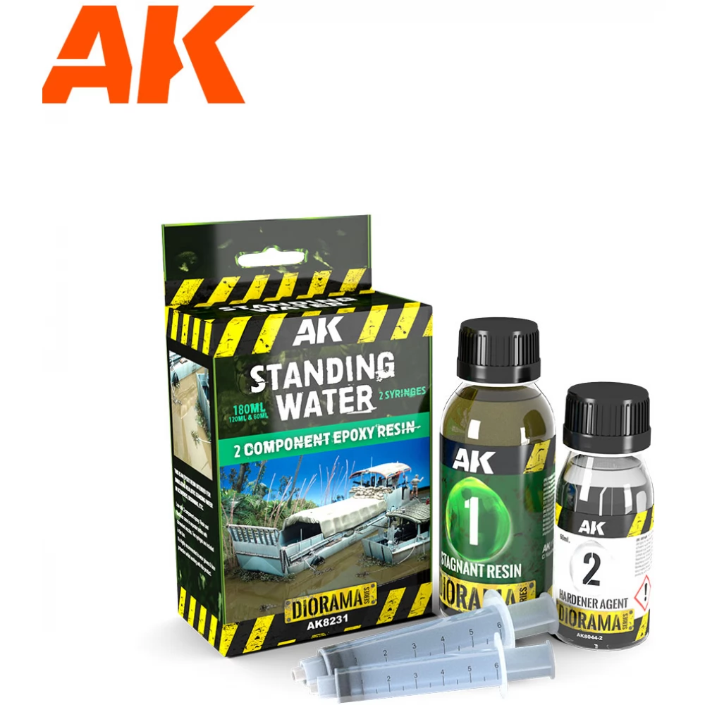 AK INTERACTIVE Diorama Stagnant Water 2 Components Epoxy Resin állóvíz imitáció 180ml