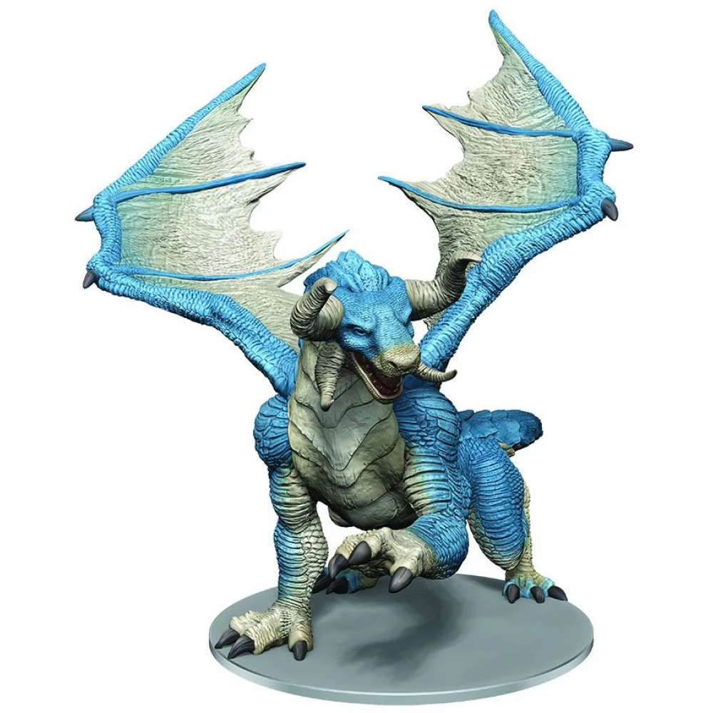 WIZK!DS D&D Icons of the Realms - Pathfinder Battles: The Mwangi Expanse Adult Cloud Dragon kék felhősárkány kalandjáték figura