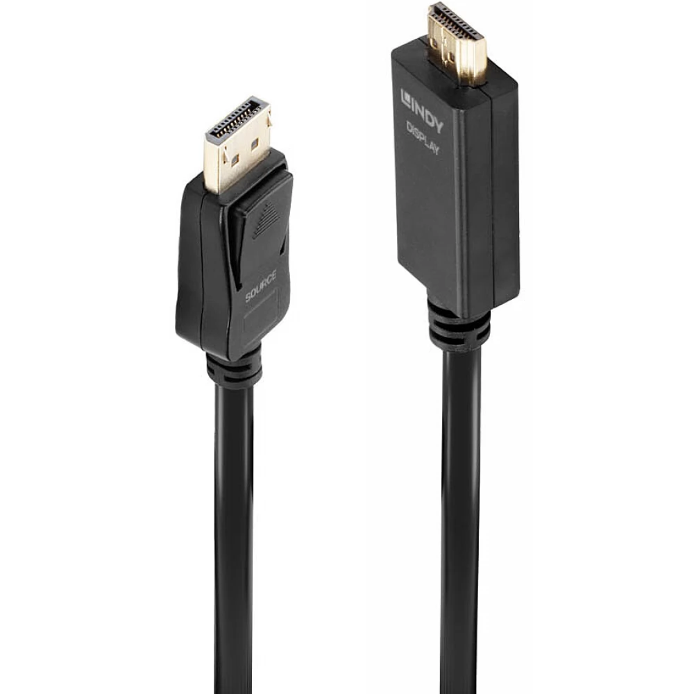 LINDY DisplayPort 1.2/1.2a HDMI Converter Black 1m 36921