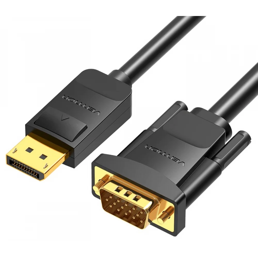 VENTION DisplayPort VGA/D-Sub Transformator Schwarz 2m HBLBH