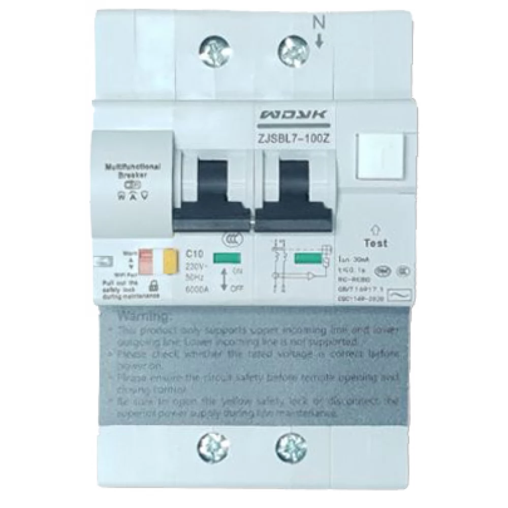 Wi Fi Rcbo WDYK RCBO POW 16A 1P+1N Wi-Fi-s kétpólusú kombinált áram-védőkapcsoló ...