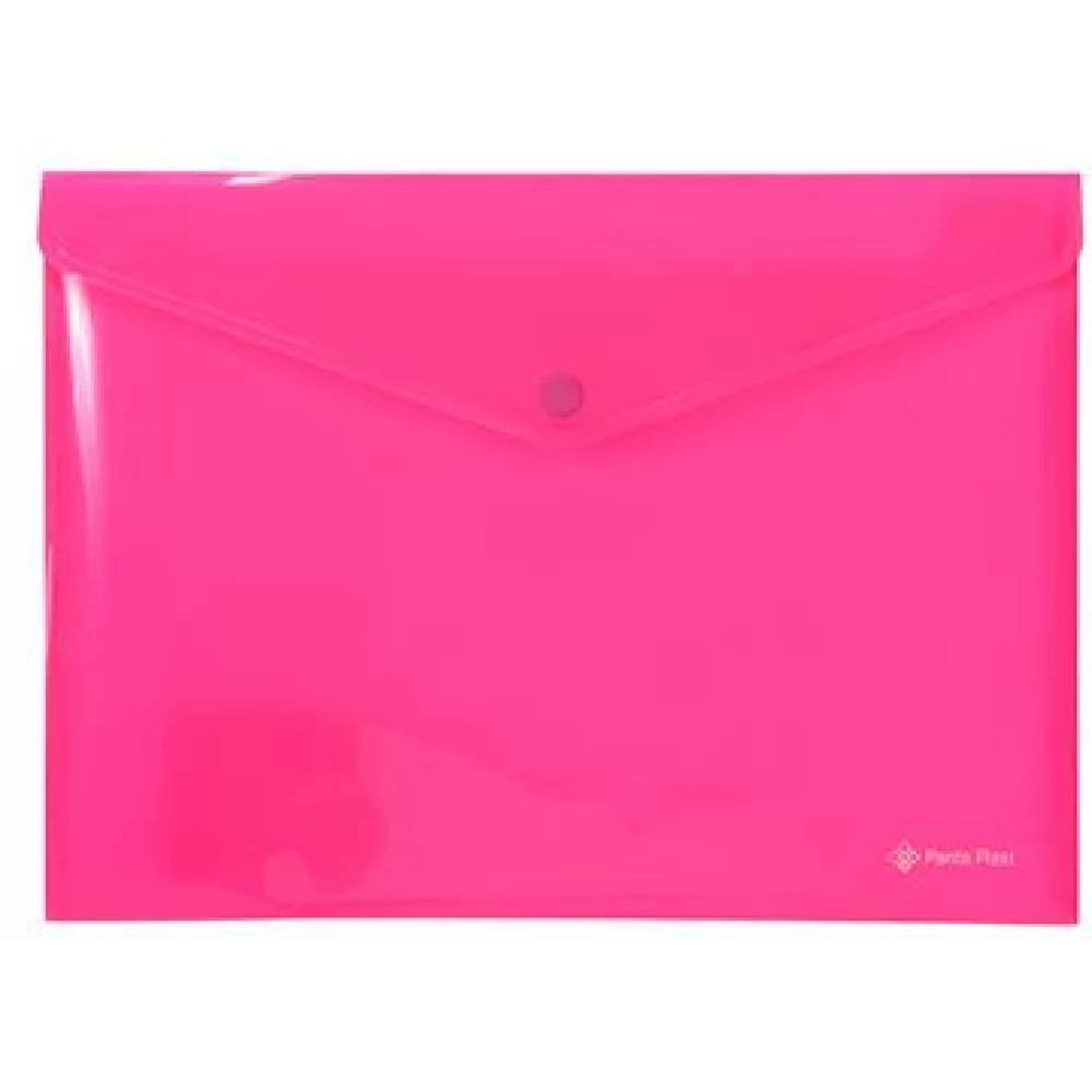 PANTA PLAST folder packet A4 PP patentos neon pink